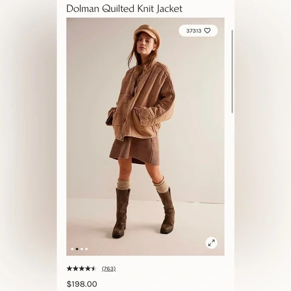 Free People New✨ Quilted bomber jacket - Picture 2 of 13